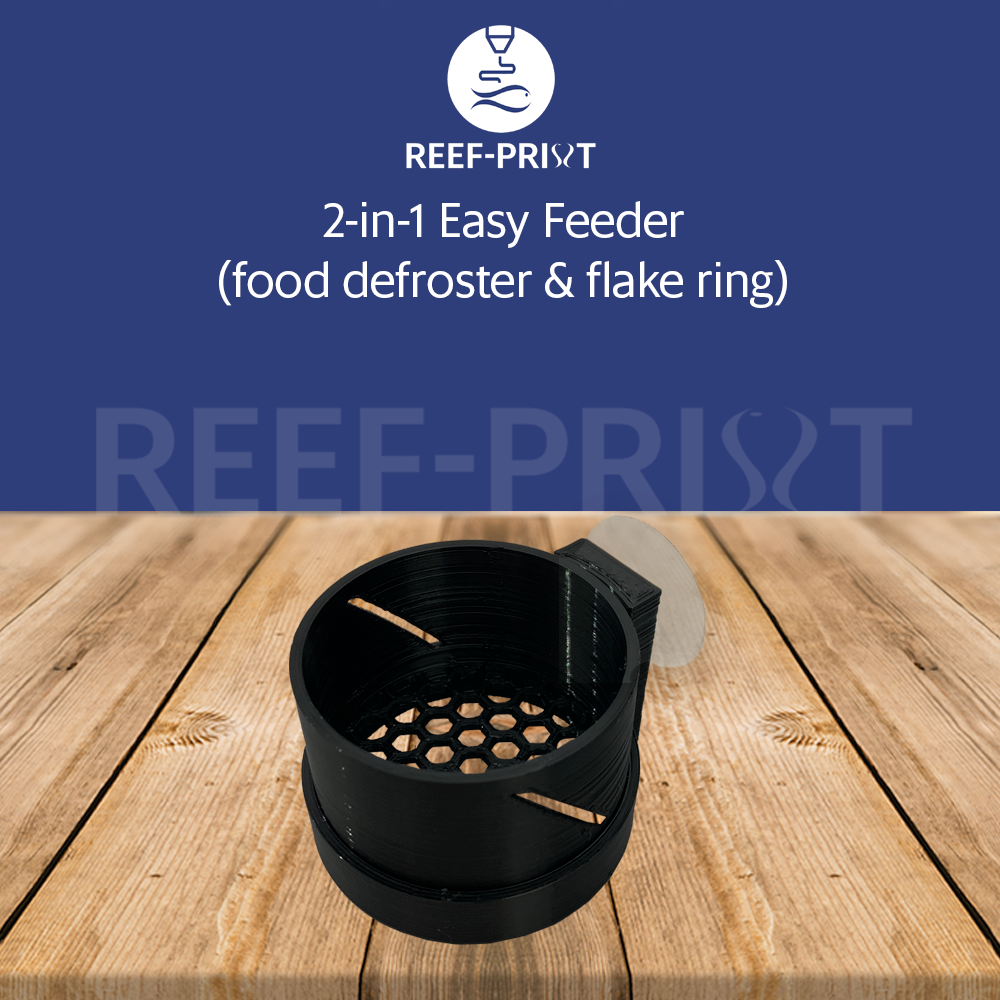 ReefPrint 2in1 Easy Feeder Frozen Food Defroster Feeder Ring